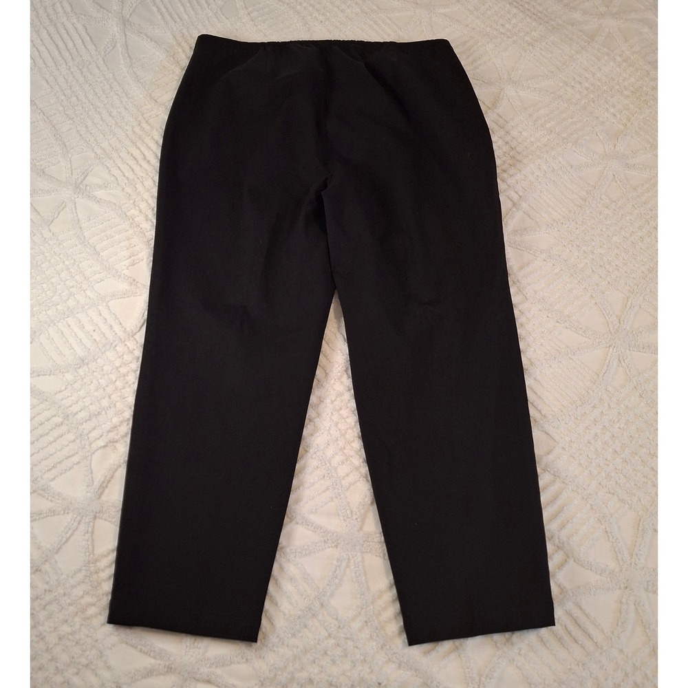 Talbots Women 20W Pants Black Side Zip Stretch Straight Leg Trousers - Picture 7 of 7